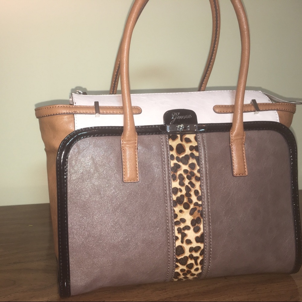 Guess large three toned handbag