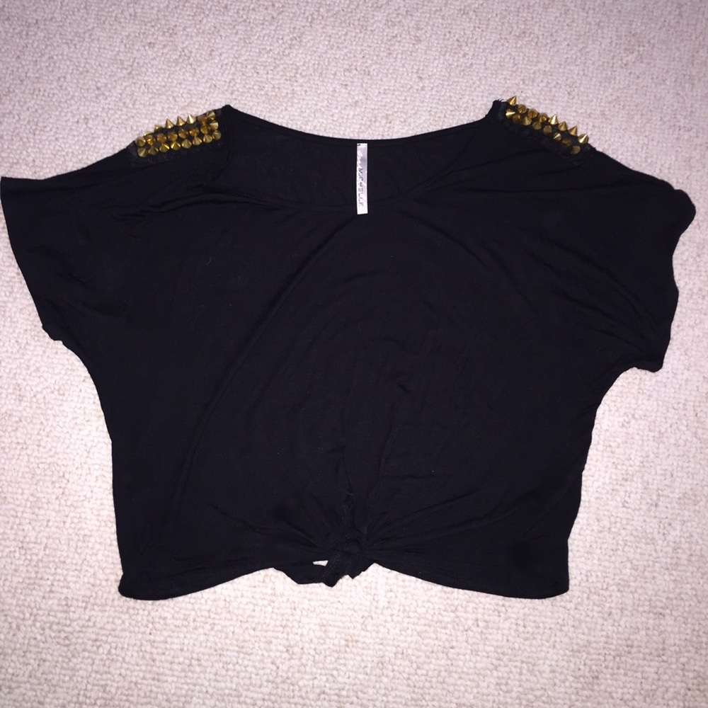 Black shorts sleeve top