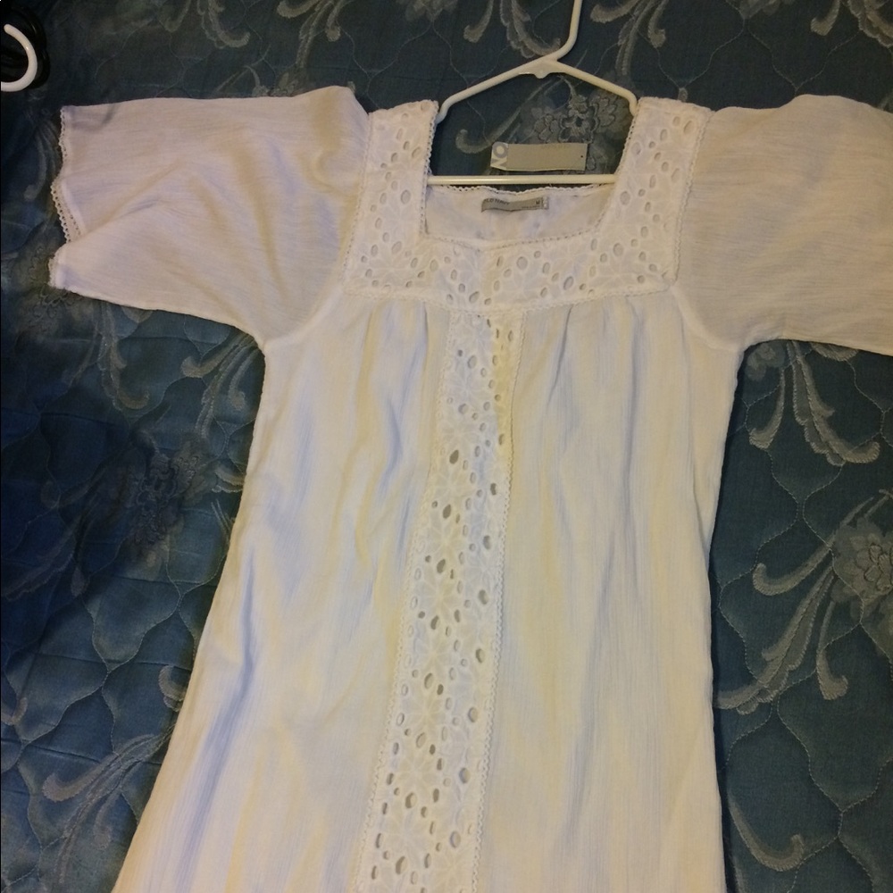 Super Cute Boho White Old Navy Dress NWT Medium