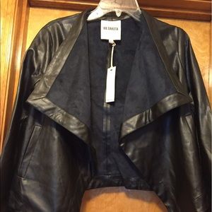 Black light weight pleather jacket