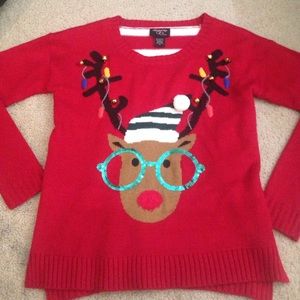 "Ugly" Hipster Reindeer Christmas Sweater!