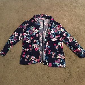 Lightweight floral blazer
