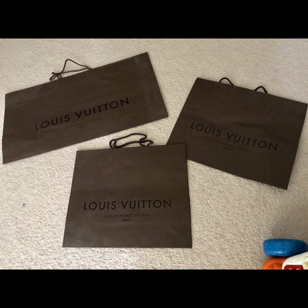 Louis Vuitton shopping bags