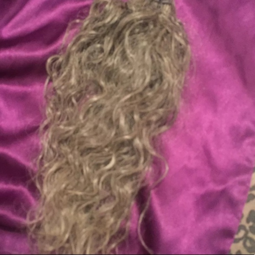 Gray curly Bundle