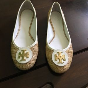 Tory Burch basket weave ballet flats