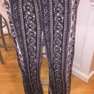 Super fun flowy pants.  Form fitting but soft.