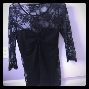 Bebe black lace top 🍦