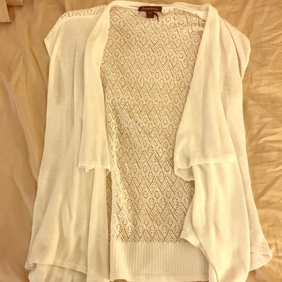 Tommy Bahama white knit cardigan - Picture 1 of 6