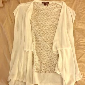 Tommy Bahama white knit cardigan