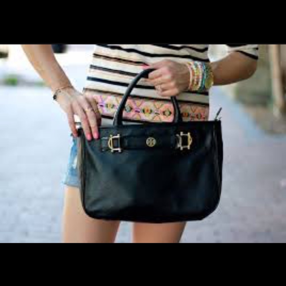 Tory burch horsebit satchel