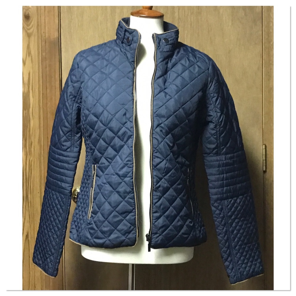 SALE!! LAST ONE! Navy Quilted Jacket - Picture 5 of 5