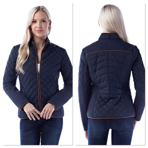 SALE!! LAST ONE! Navy Quilted Jacket - Picture 2 of 5