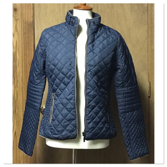 SALE!! LAST ONE! Navy Quilted Jacket - Picture 5 of 5
