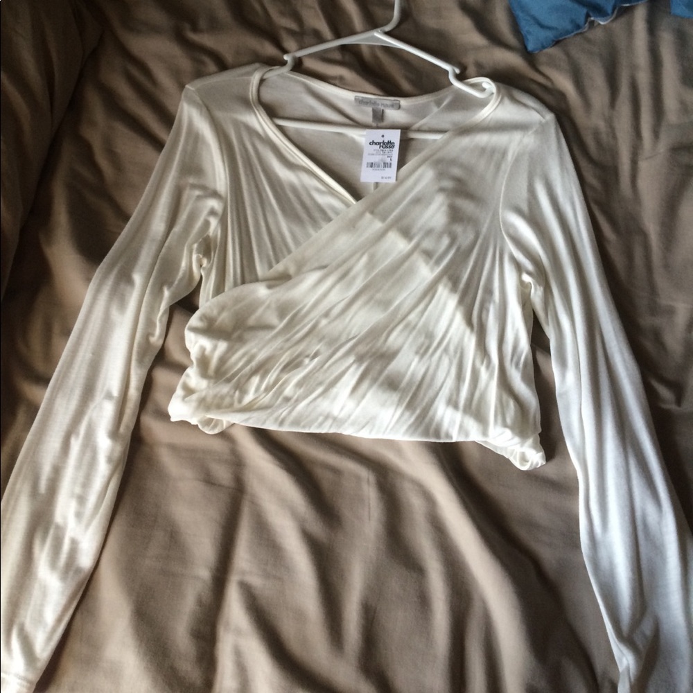 Charlotte Russe cross-over top