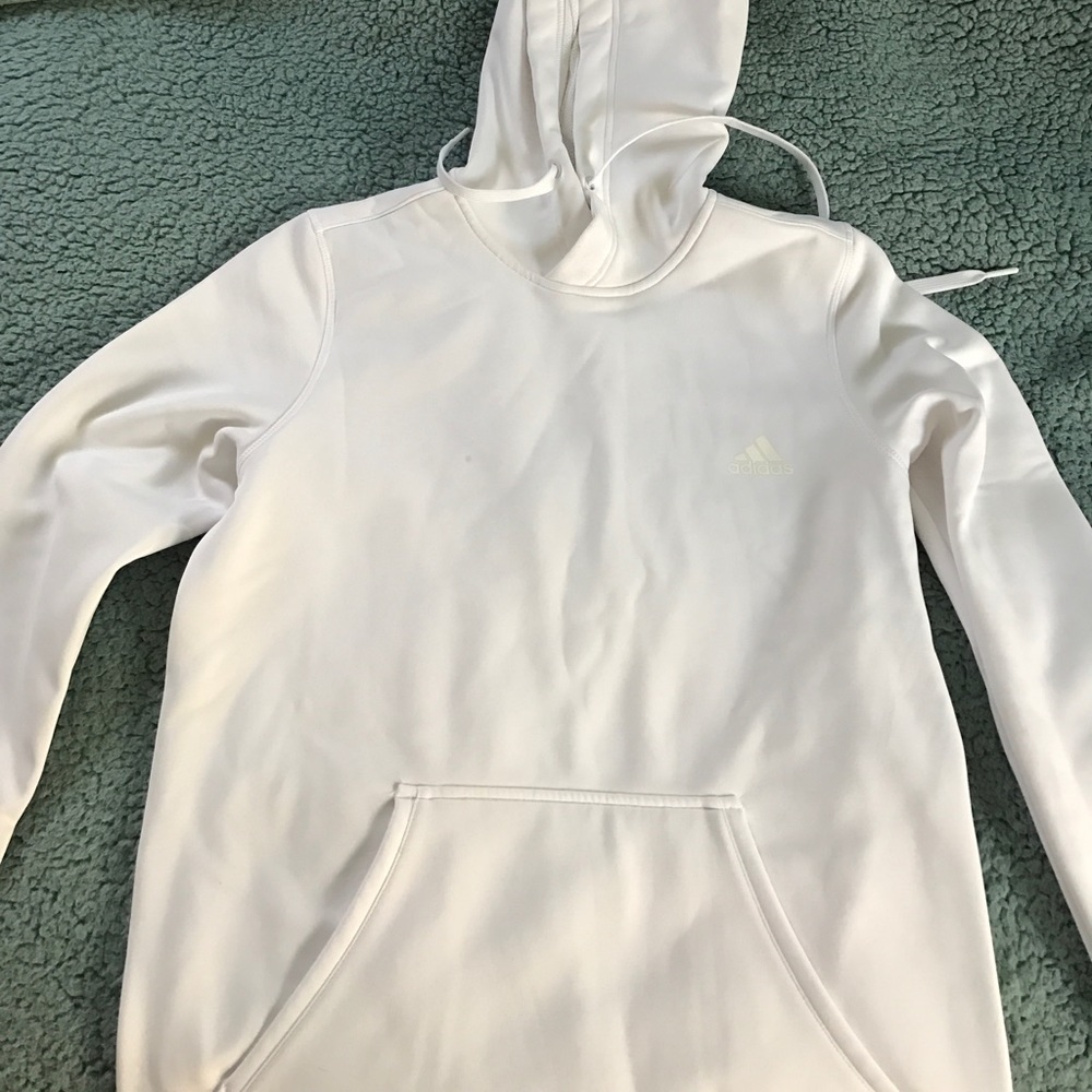 White Adidas Hoodie