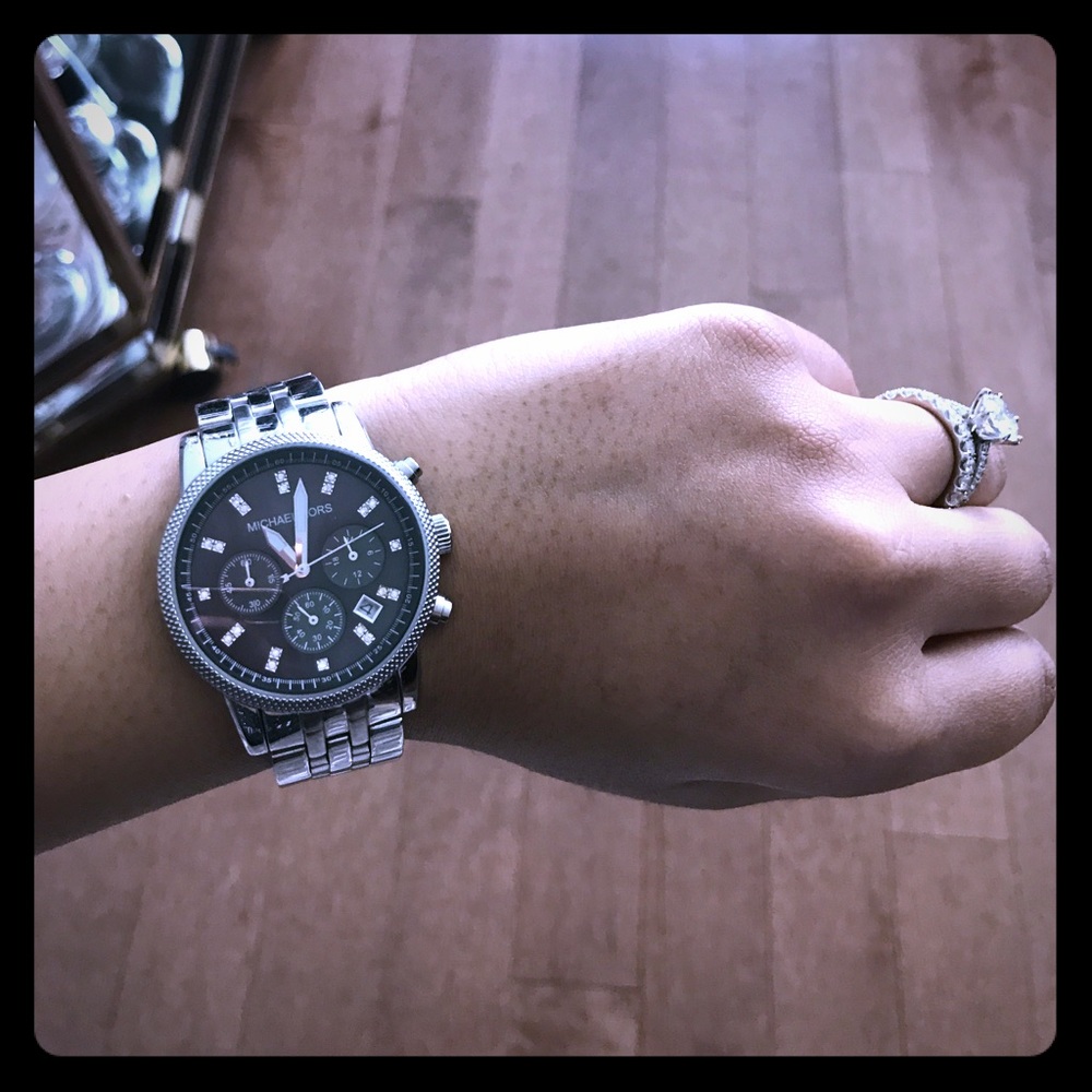 Micheal Kors black face watch