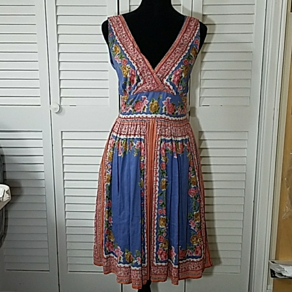 Blue Plate Sleeveless Dress Size M