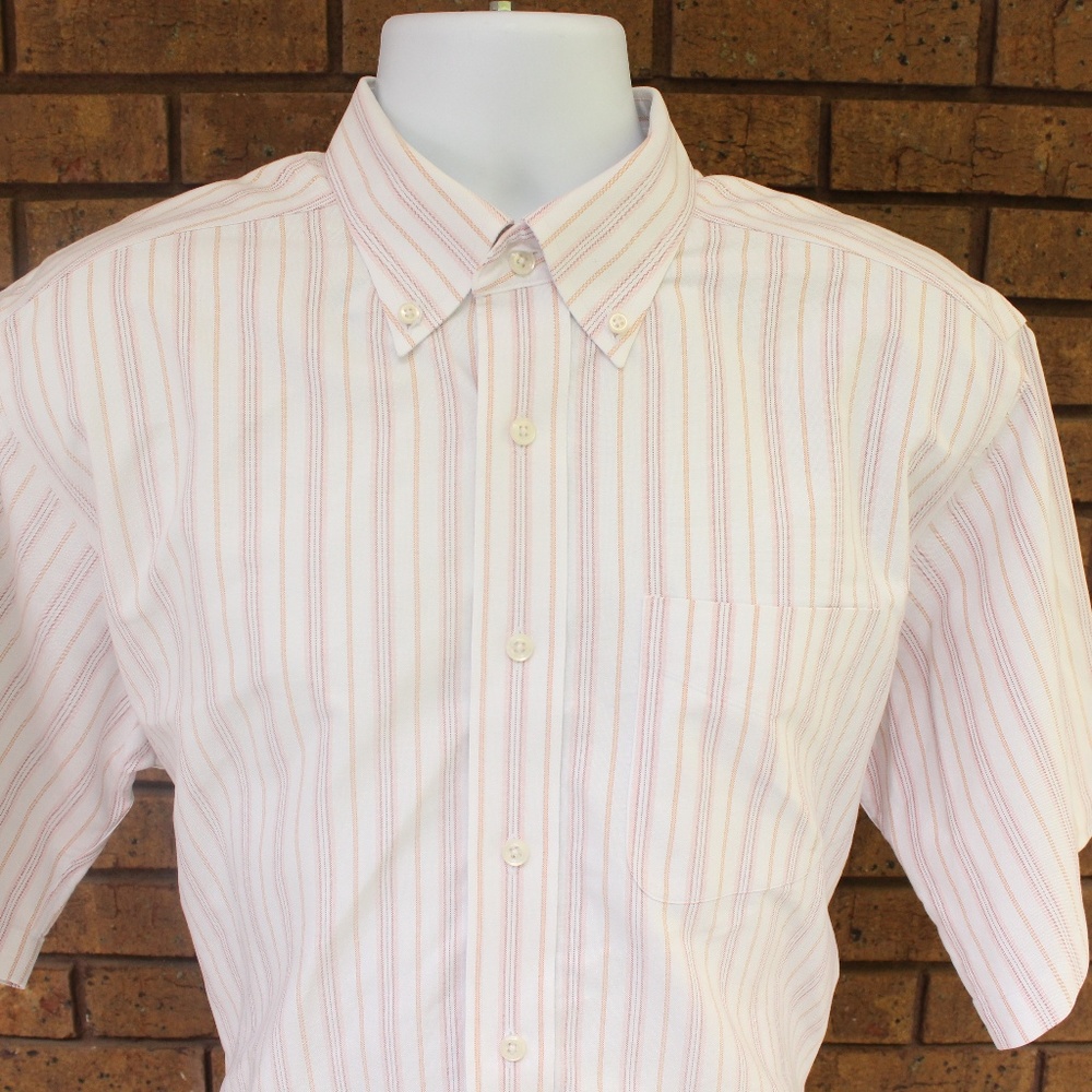 L.L. Bean S/S Button Down Shirt Size Tall 16 1/2