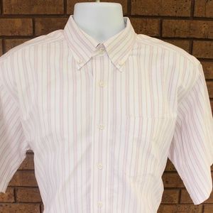 L.L. Bean S/S Button Down Shirt Size Tall 16 1/2