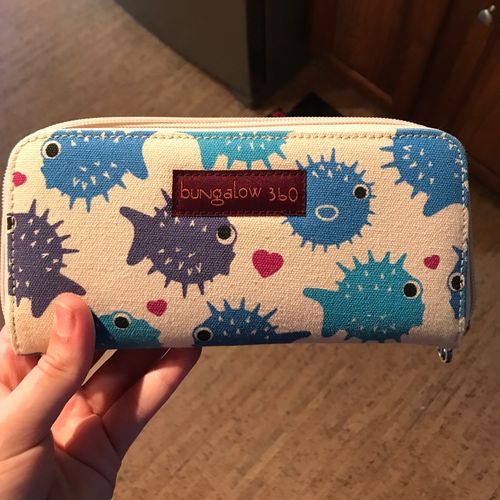 Bungalow 360 Puffer Fish Wallet LIKE NEW