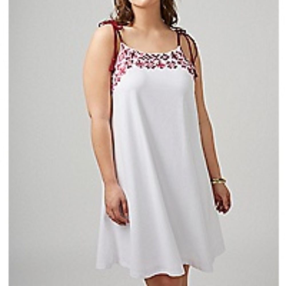 Lane Bryant Size 22 White Dress
