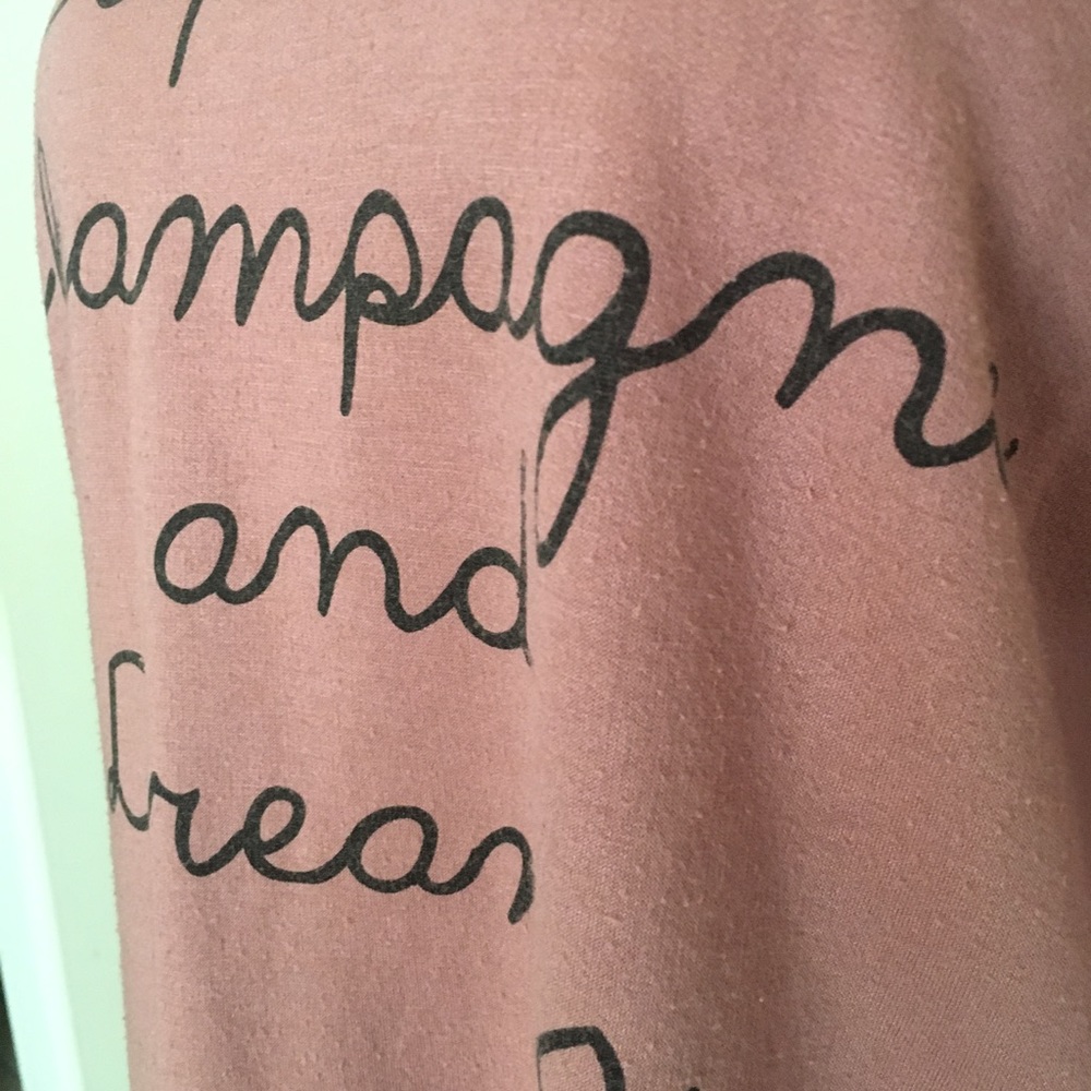 Charlotte Russe cupcakes champagne sweatshirt - Picture 2 of 3