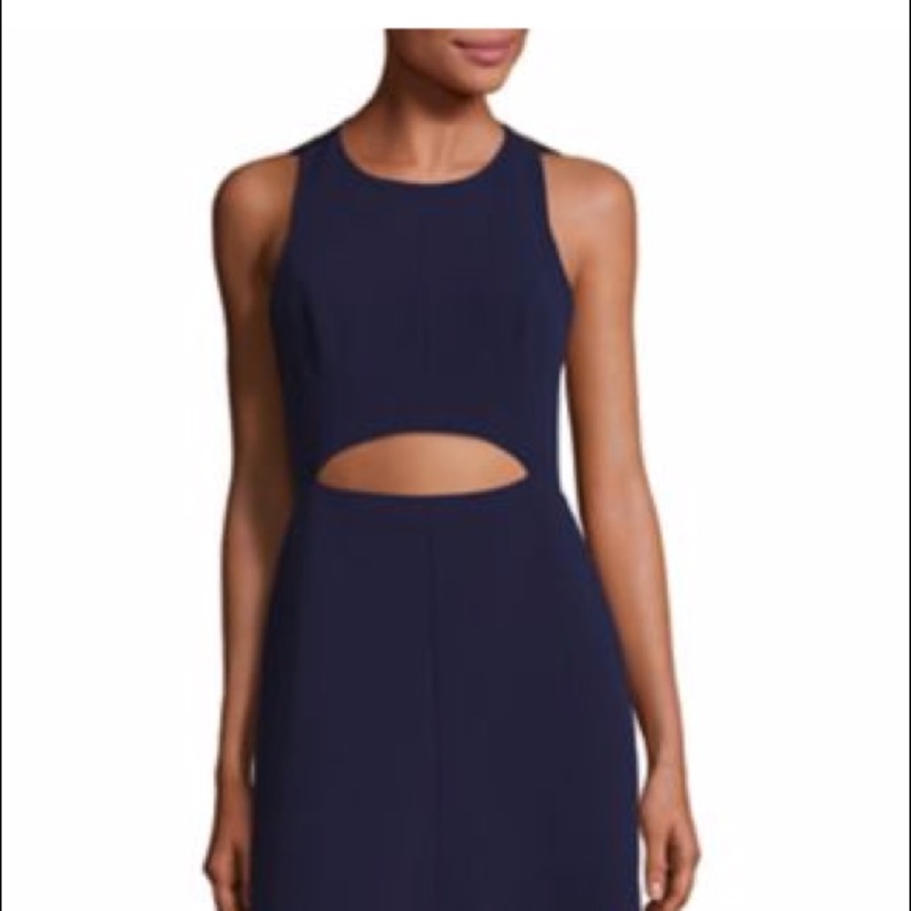 BCBG Max Azria long navy dress