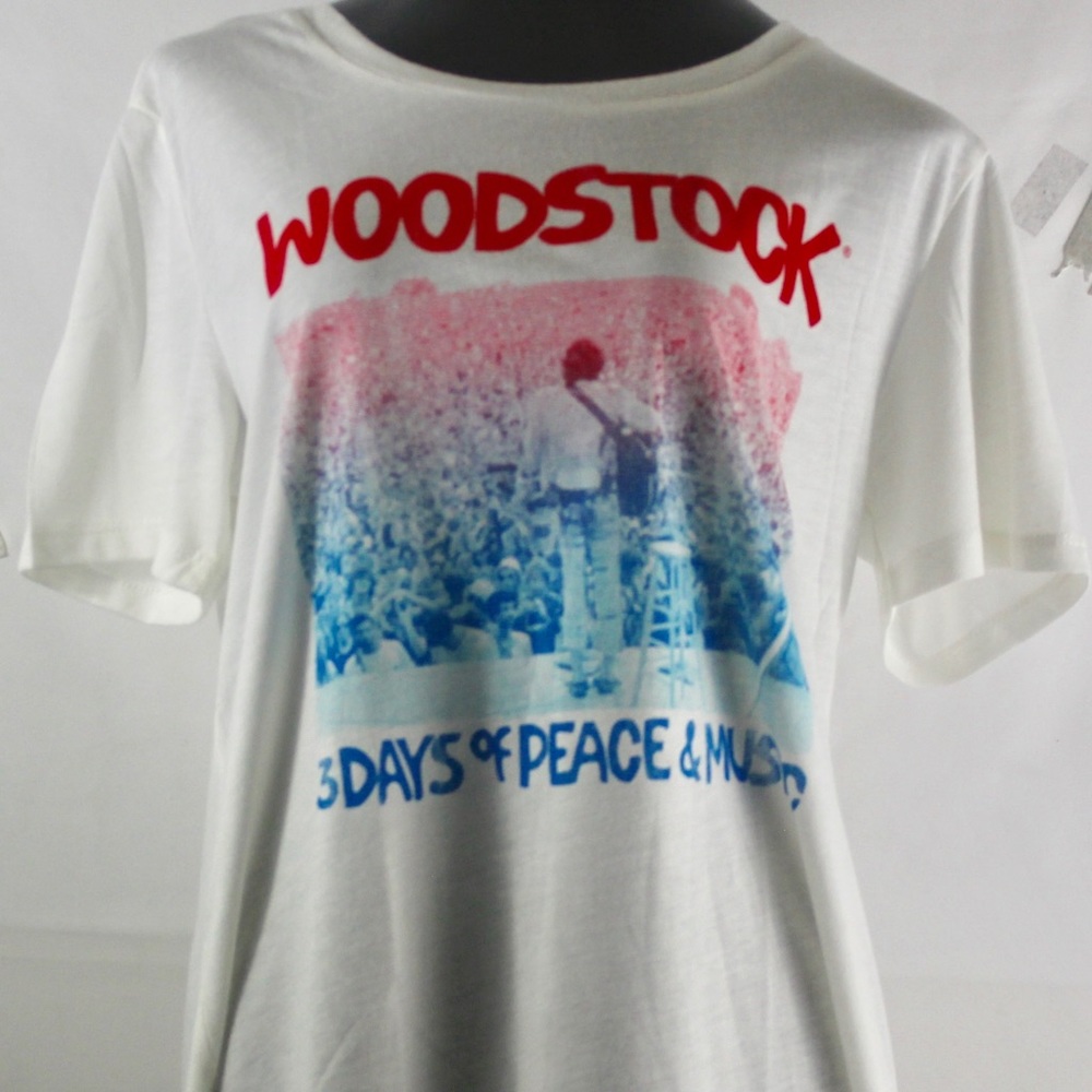 Woodstock 3 Days of Peace White T-Shirt