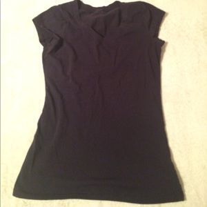 Black v neck shirt