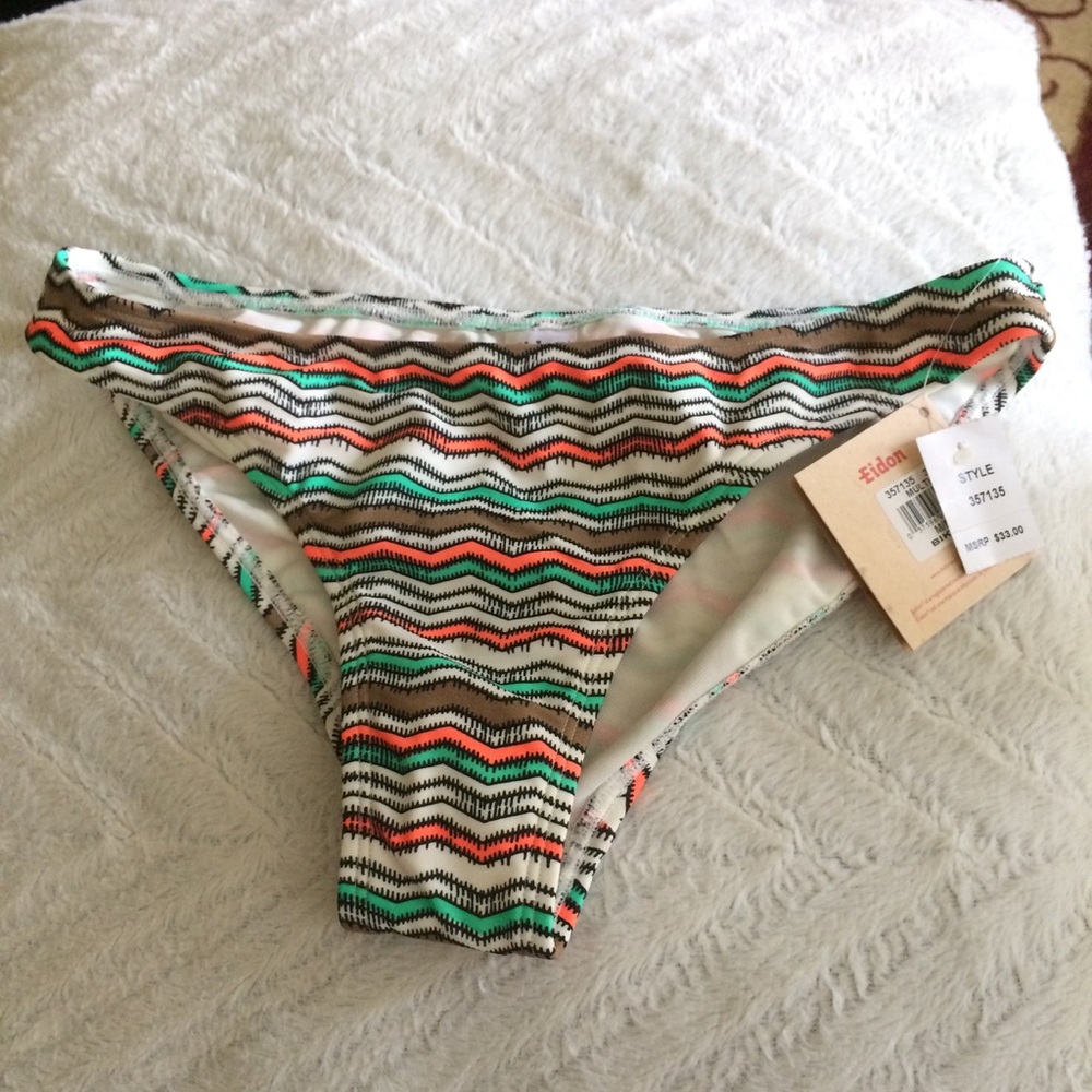 Eidon Barren Cove Bikini Swimsuit Stripe Bottom M