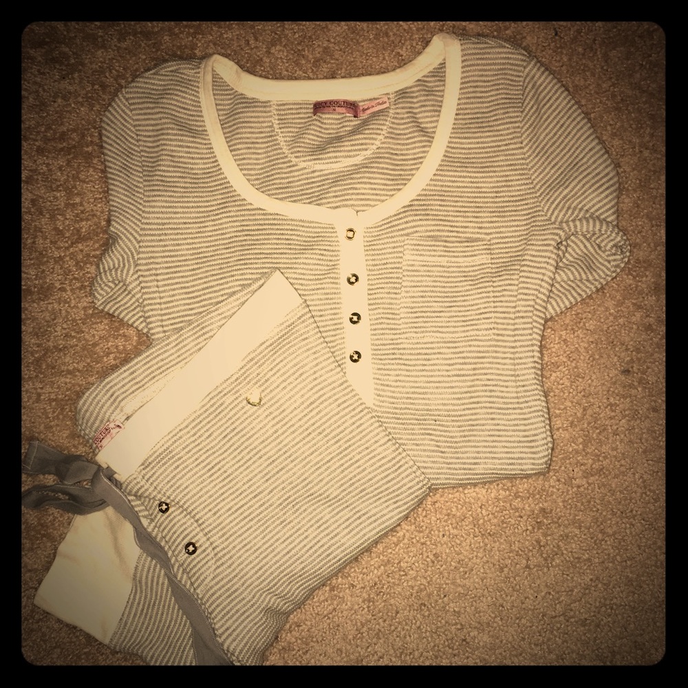 Juicy couture pajama top and leggings