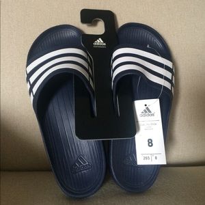Adidas Blue Duramo Slides