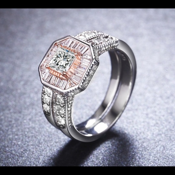Jewelry - ❌run❗️white gold plated wedding/lanniversary ring
