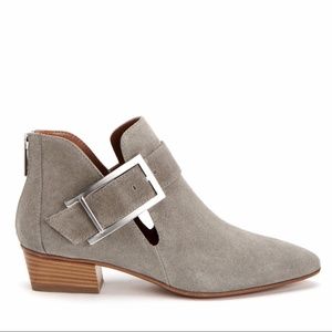 Aquatalia Filomena Buckle Suede Booties