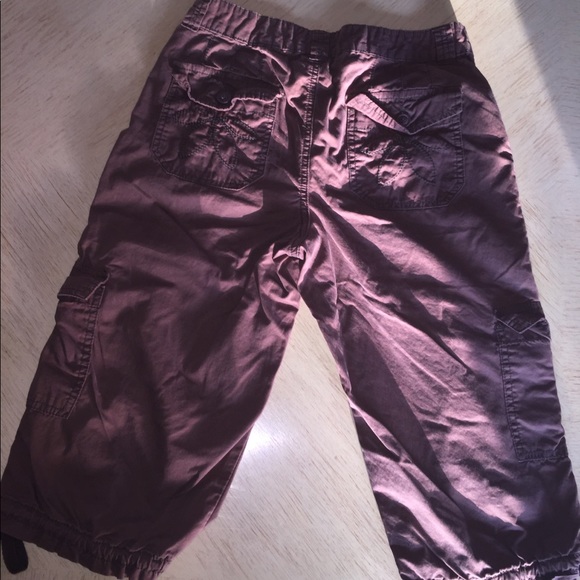 A.n.a Brown Khaki Cargo Capri's Sz 4 - Picture 2 of 4