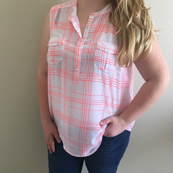 torrid Tops - TORRID PLAID TANK TOP BUTTON UP! SIZE 2