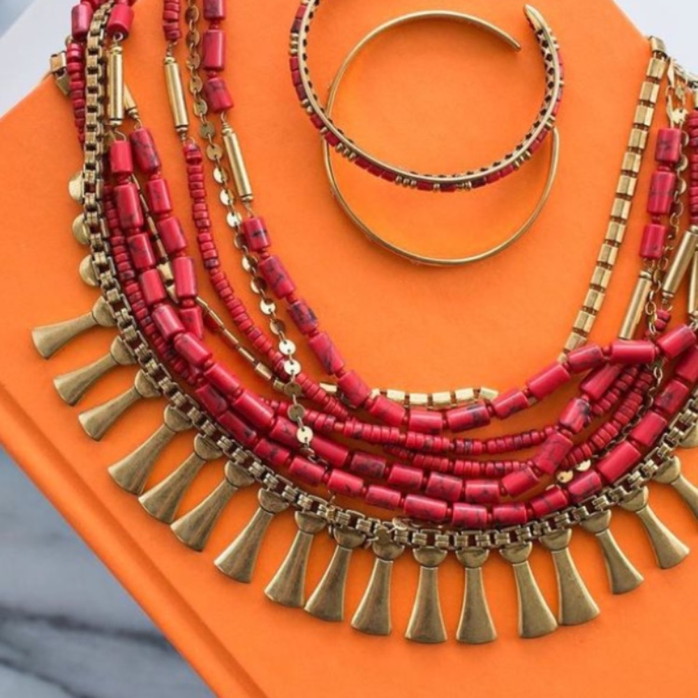 NIB Stella & Dot Bliss Statement Necklace