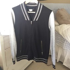 Madewell Bomber Jacket Sweatshirt
