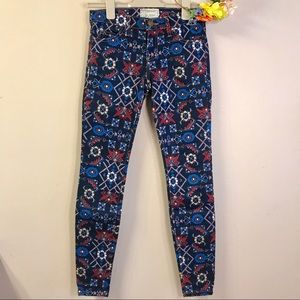 Current/Elliott The Ankle Skinny Midnight Tapestry