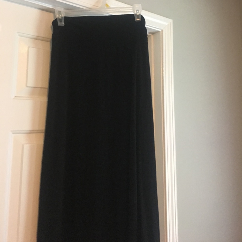 Black maxi skirt