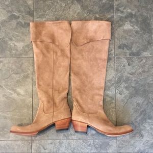 Tony Mora Suede Knee High Boots