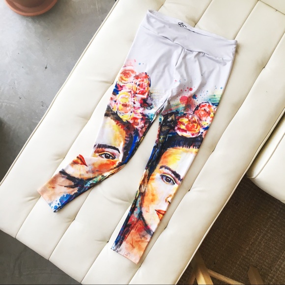 frida kahlo yoga leggings