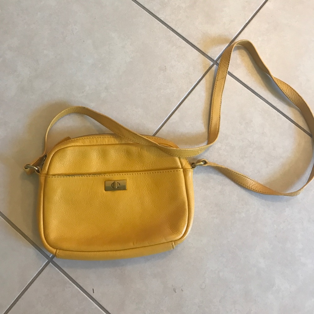 Jcrew factory yellow crossover bag
