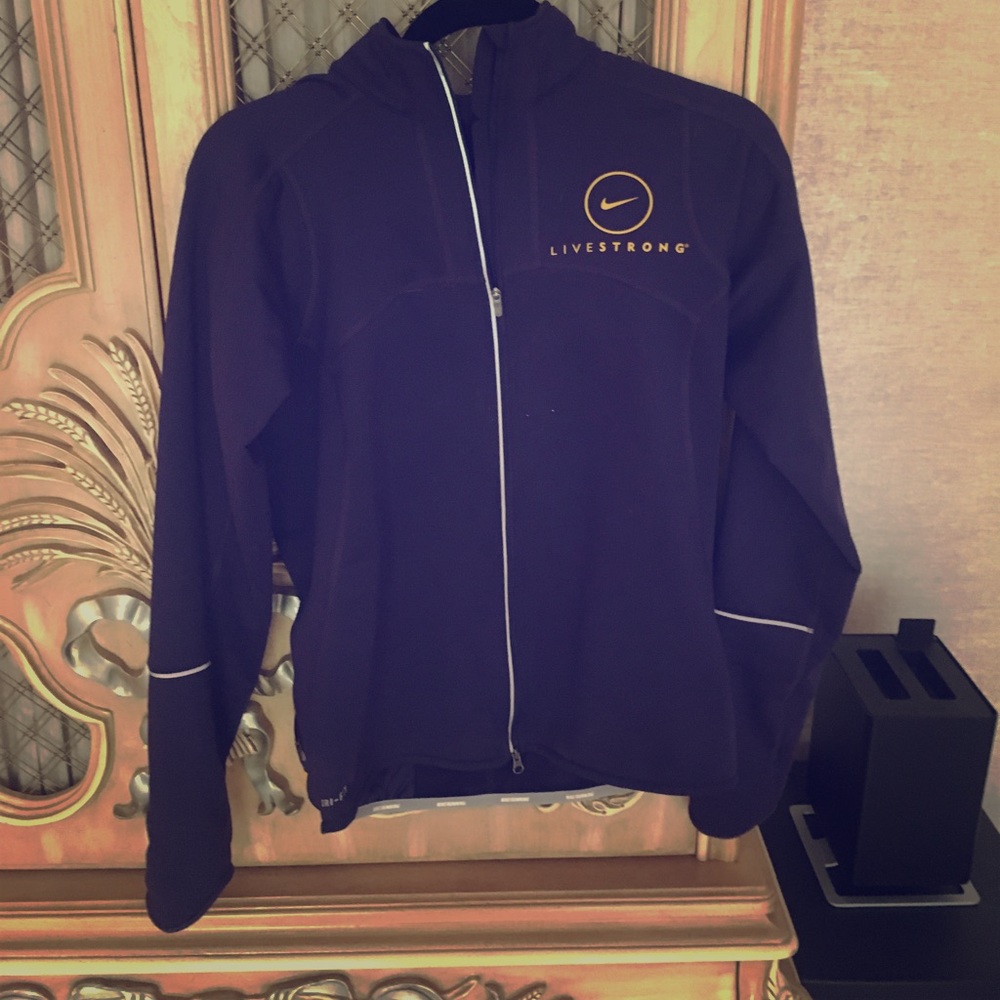 Purple livestrong Nike running jacket