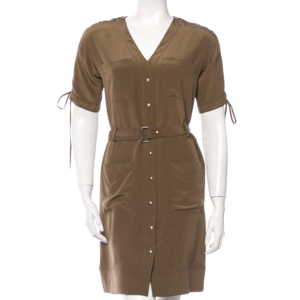 SOLD Chloé silk green dress - Picture 5 of 5