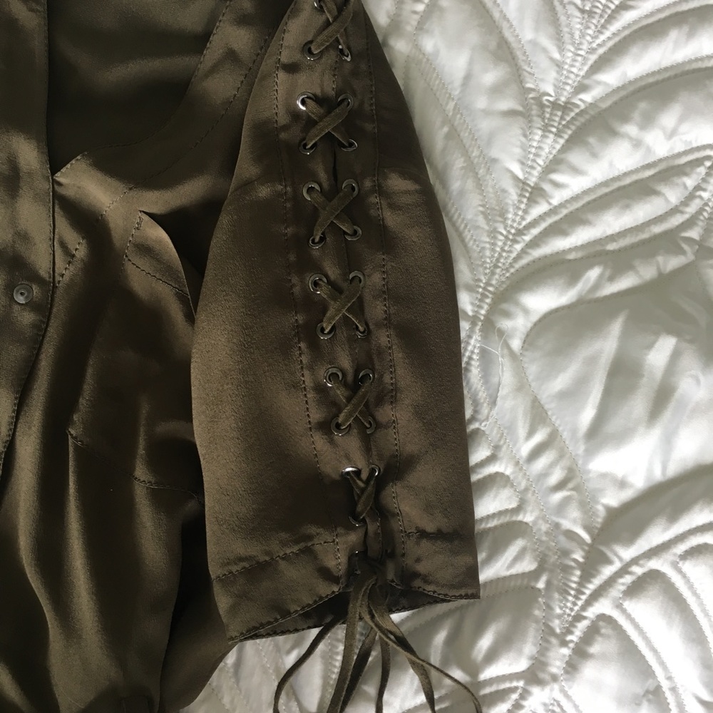 SOLD Chloé silk green dress - Picture 3 of 5