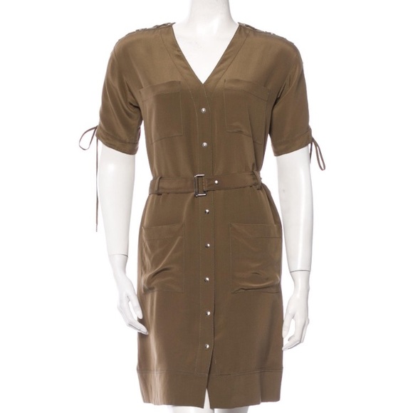 SOLD Chloé silk green dress - Picture 5 of 5