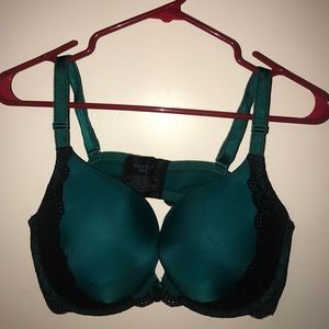 Smooth Push-up Plunge Torrid Bra 40D Teal
