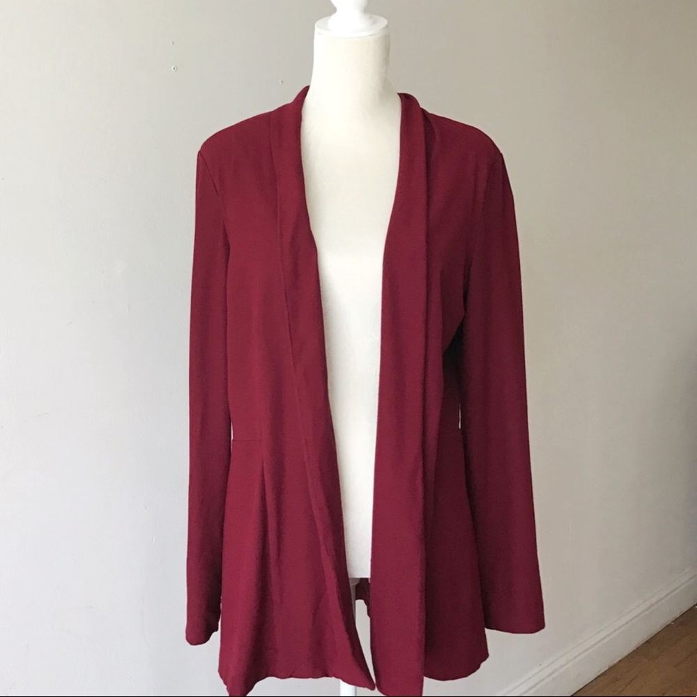 Eileen Fisher Maroon Cardigan
