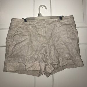 shimmery loft shorts